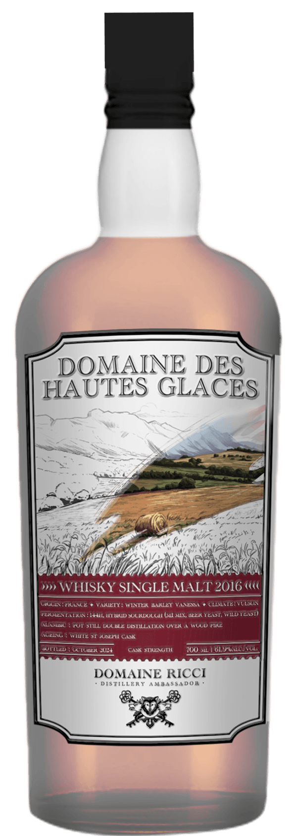 DOMAINE DES HAUTES GLACES - WHISKY SINGLE MALT 2016