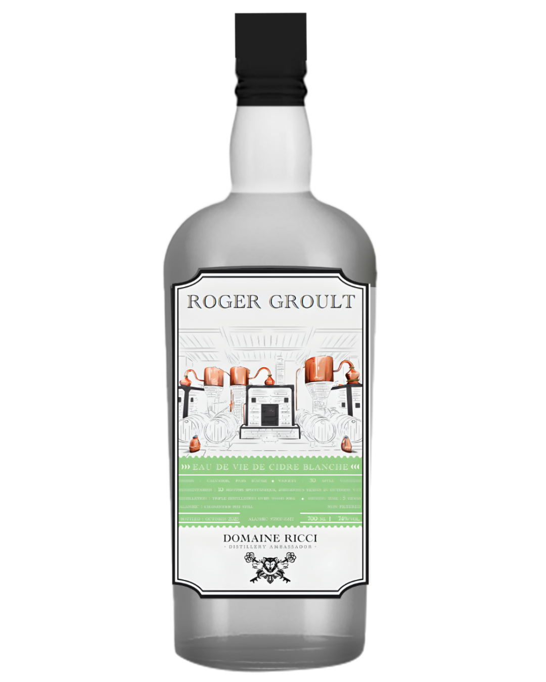 DOMAINE RICCI – ROGER GROULT – EAU DE VIE DE CIDRE BLANCHE